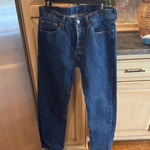 Levi's Dark Blue Straight Jeans for Men